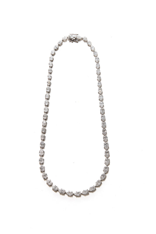 Uniform Pear Tennis Necklace