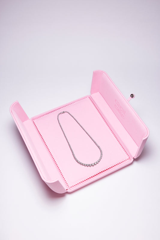 Graduated Three Prong Tennis Necklace