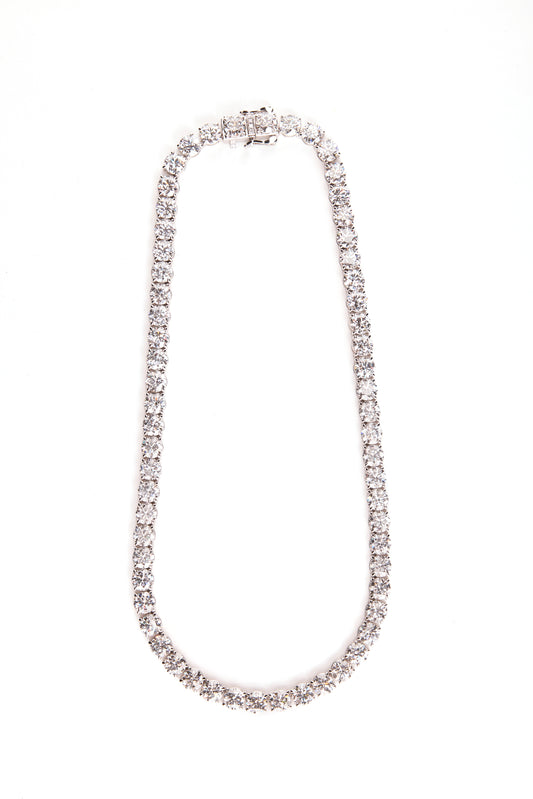 Uniform Round Tennis Necklace