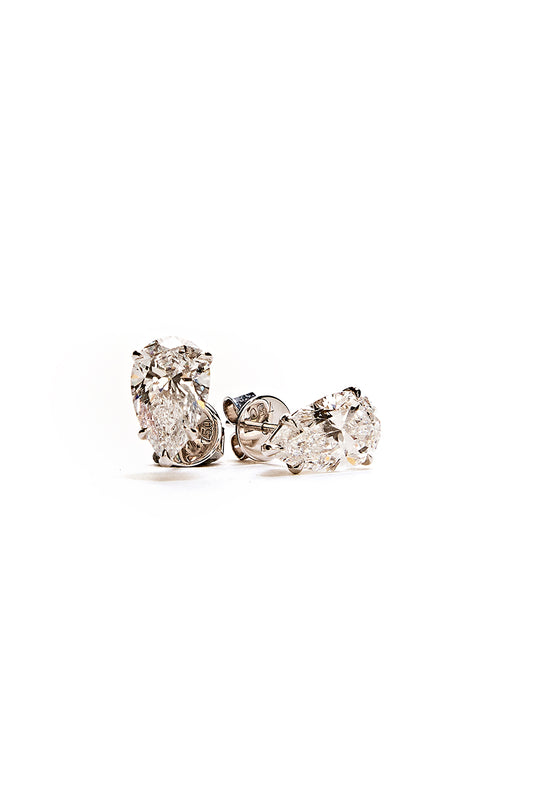 Pear Diamond Earrings