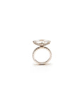 Load image into Gallery viewer, Silver ring with a diamond on a white background
