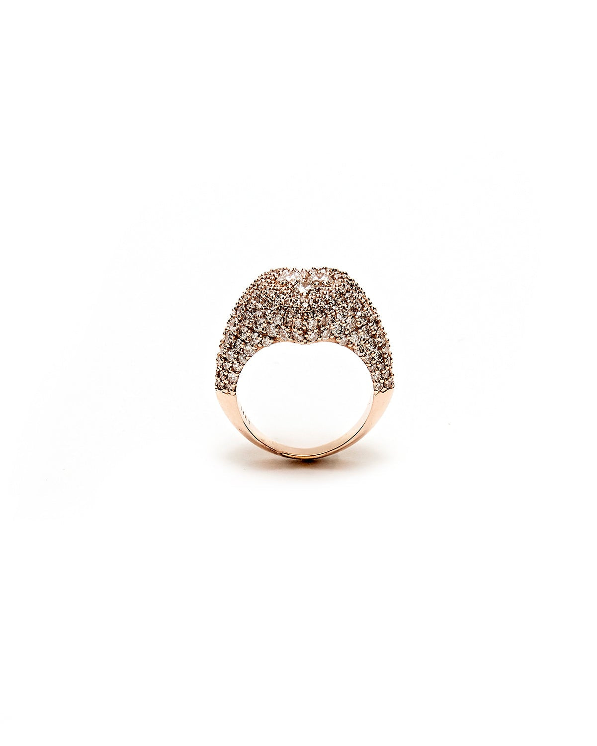 Heart Diamond Pinky Ring