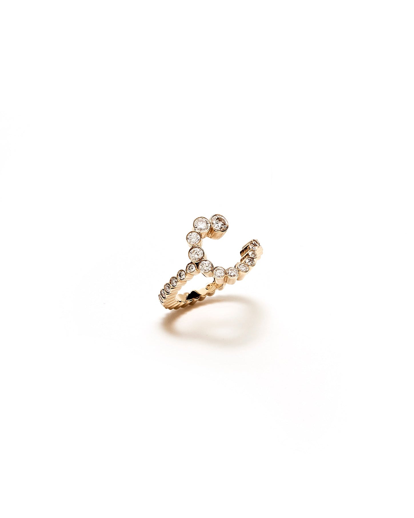 Diamond Initial Ring