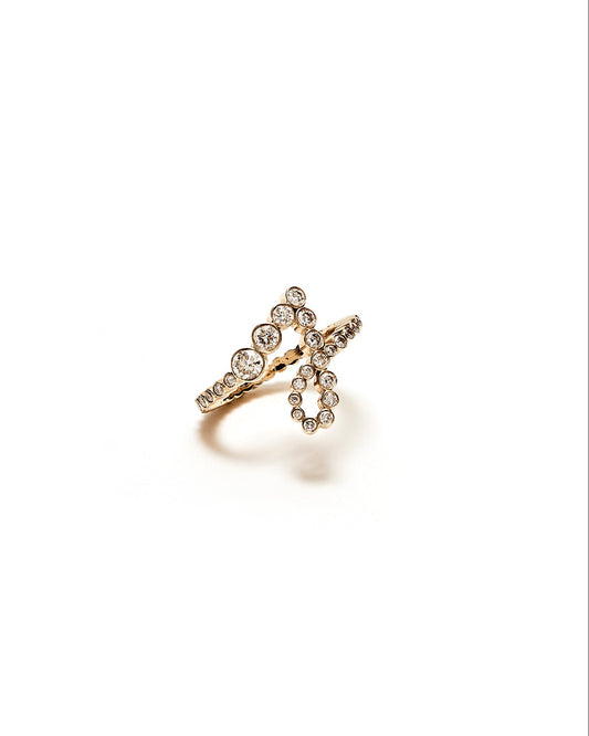 Diamond Initial Ring