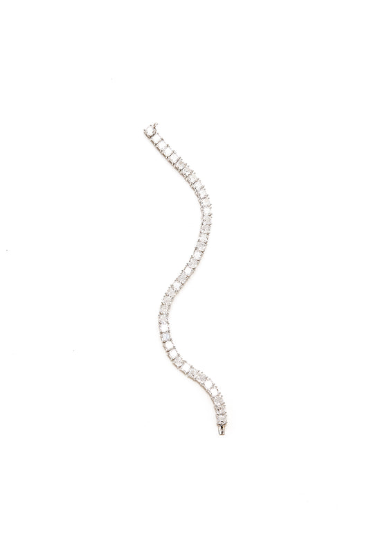 Cushion Diamond Tennis Bracelet