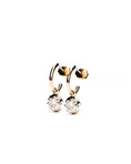 Load image into Gallery viewer, Gold Diamond Huggies
