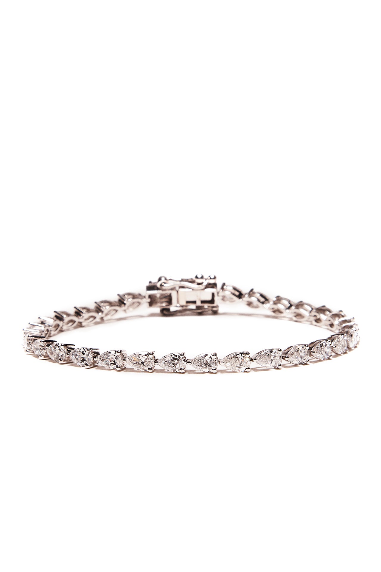 Pear East West Tennis Bracelet