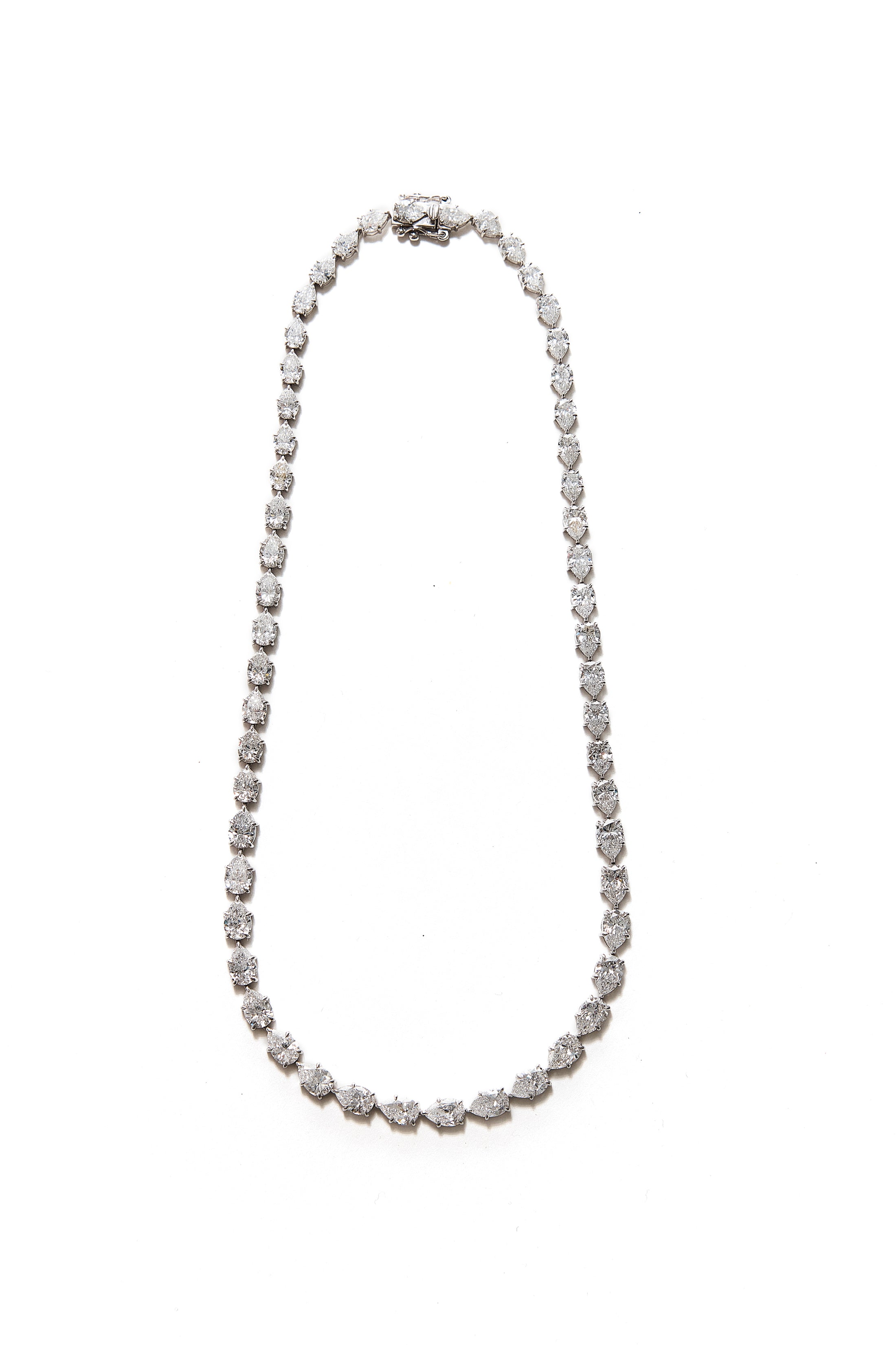 Uniform Pear Tennis Necklace