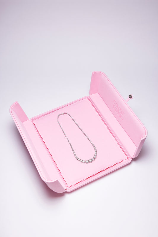 Graduated Four Prong Tennis Necklace