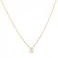 Load image into Gallery viewer, Emerald Bezel Diamond Pendant
