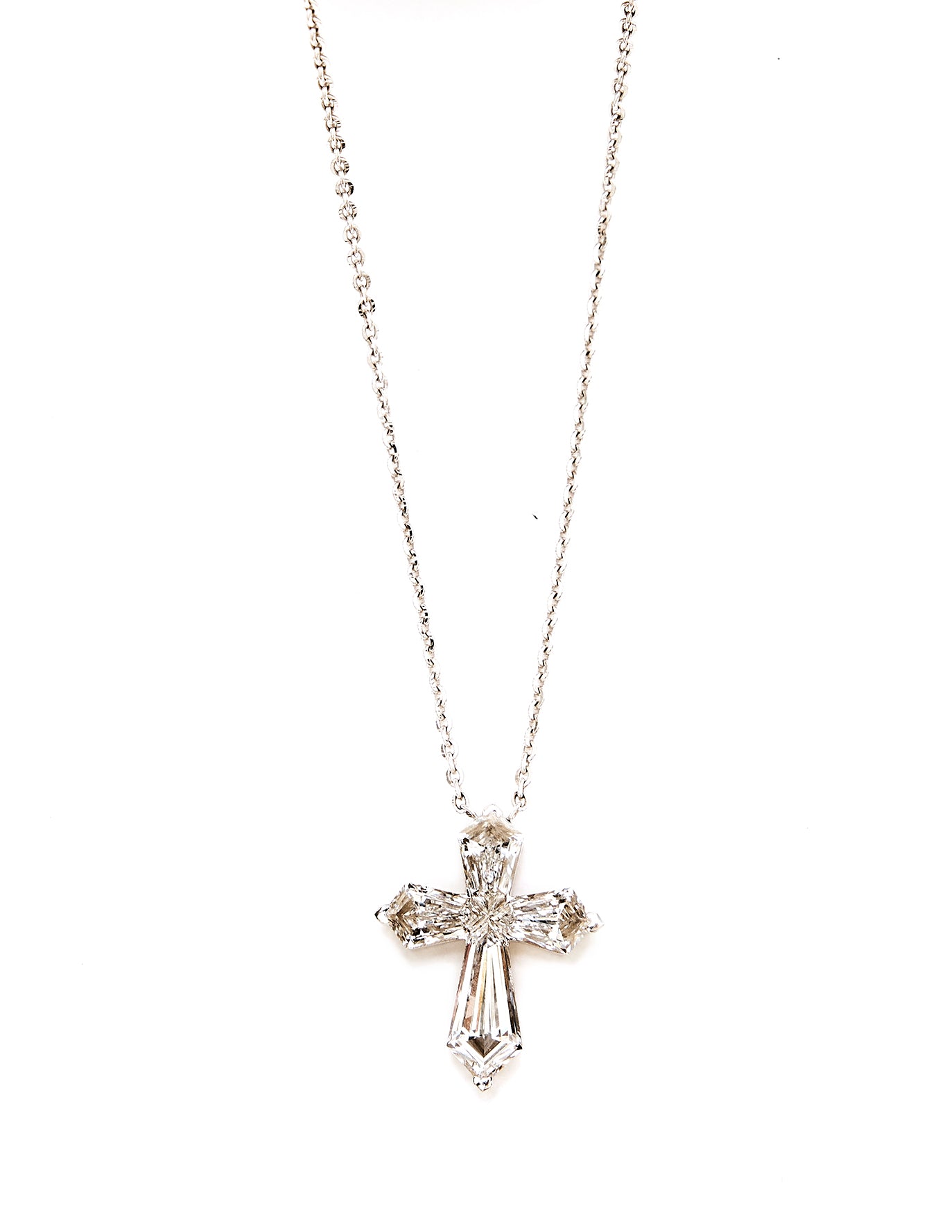 Kite Diamond Cross Necklace