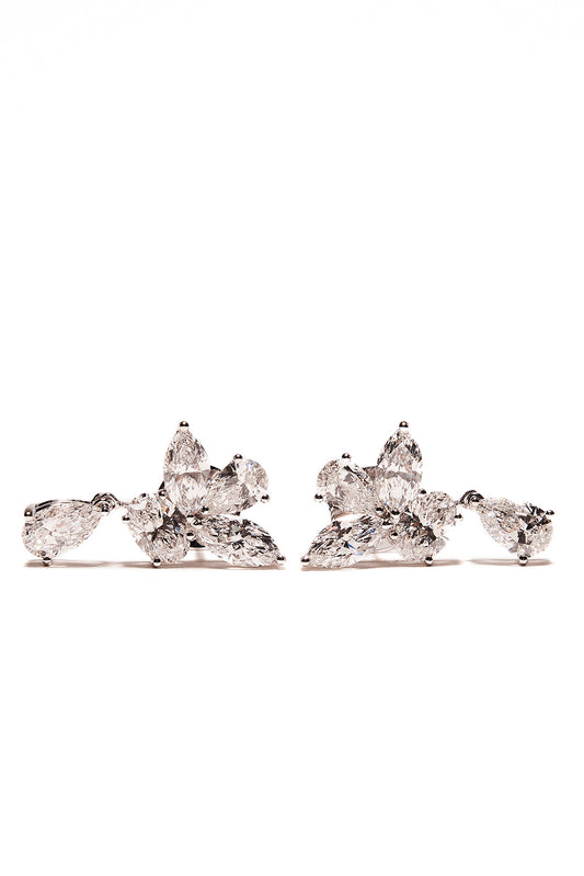 Cluster Diamond Earrings