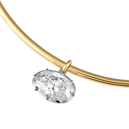 Oval Scallop Gold Choker