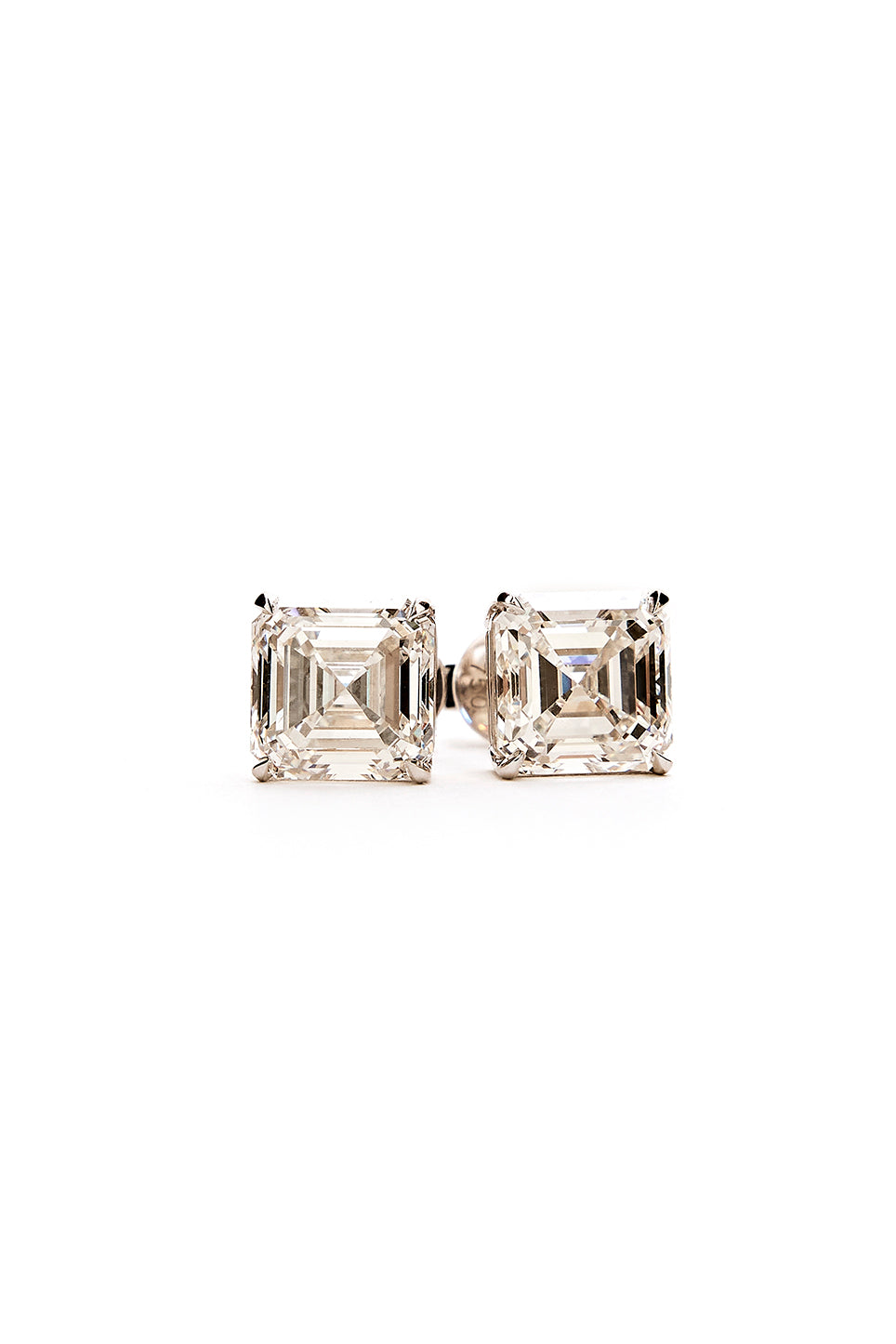 Asscher Diamond Earrings